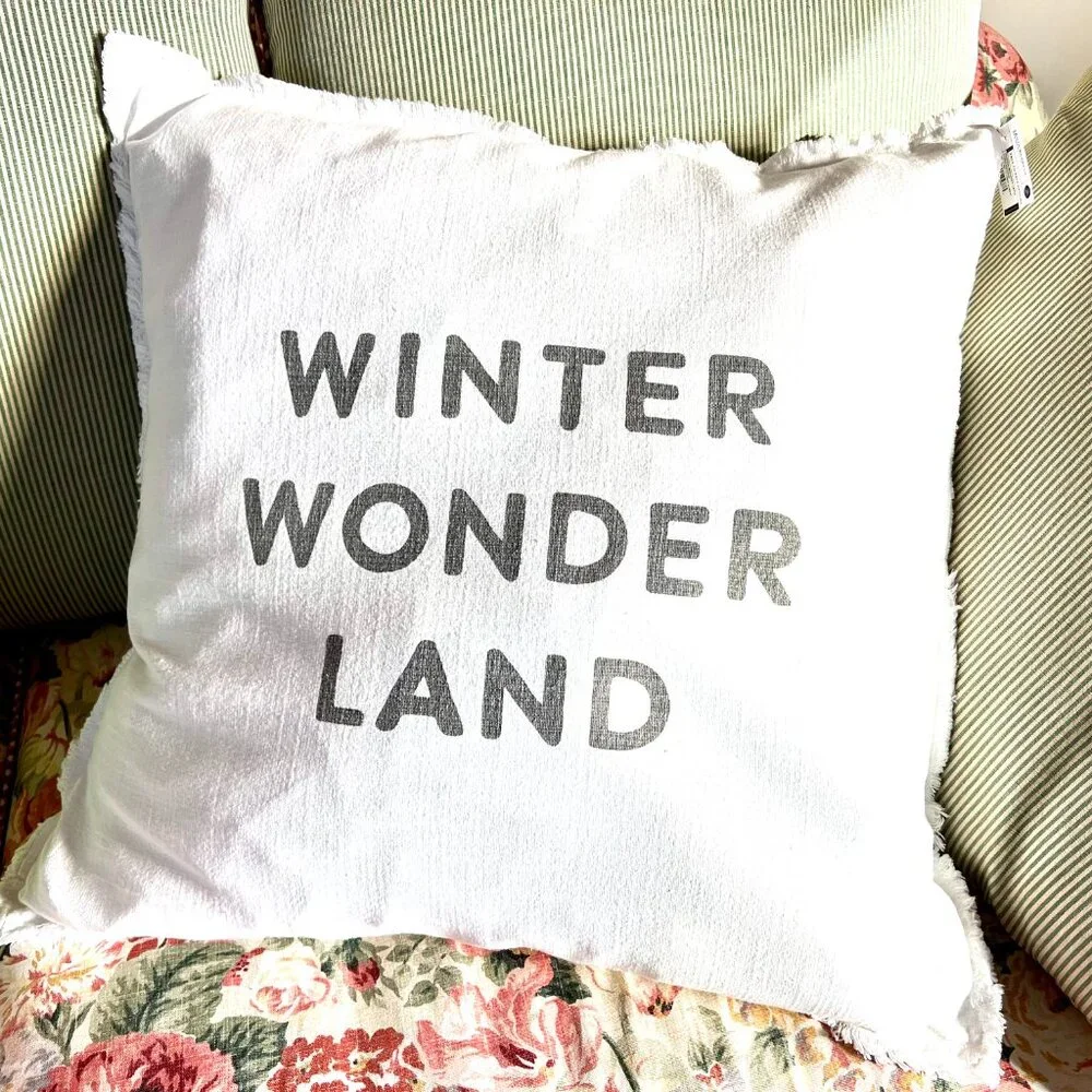 NWT BEST Ever Pillow - WINTER WONDER LAND Euro Pillow Case - Picture 4 of 9
